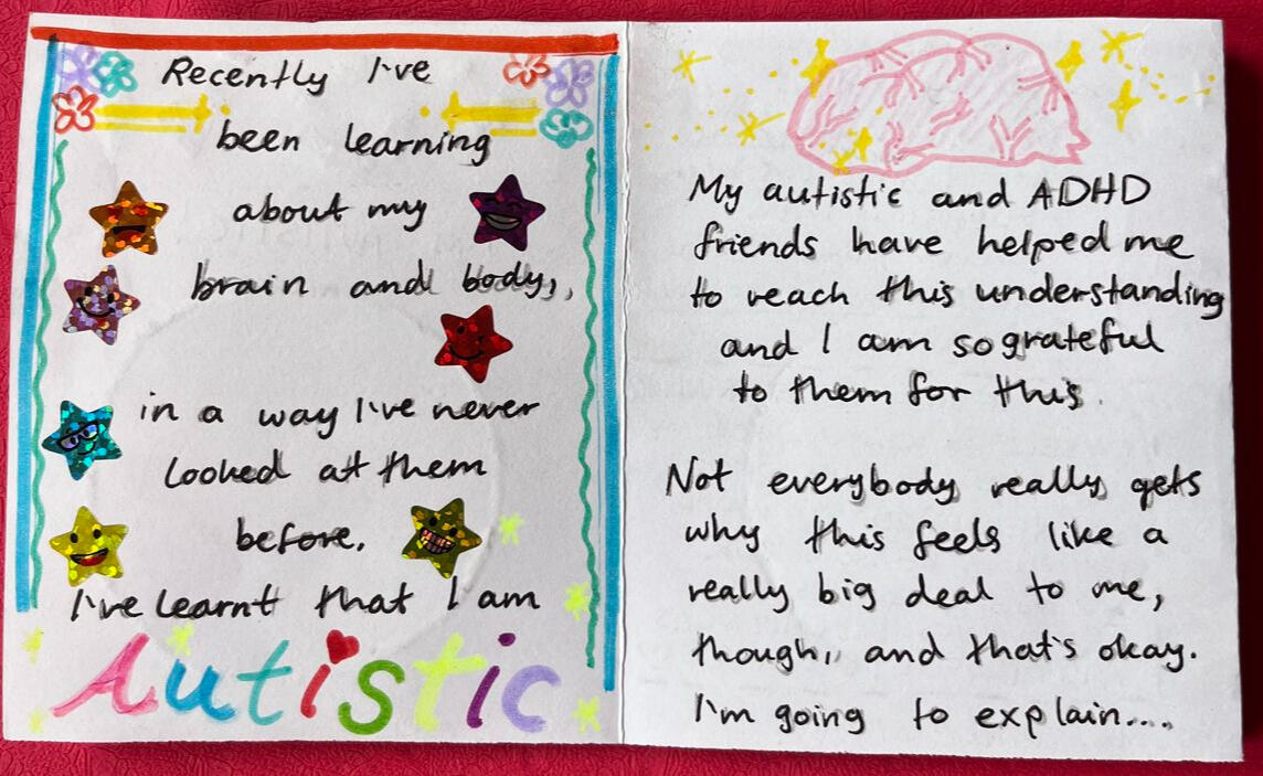 Zine example: OMG I'm Autistic